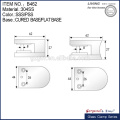 big size round glass clamp/double side glass door hinge